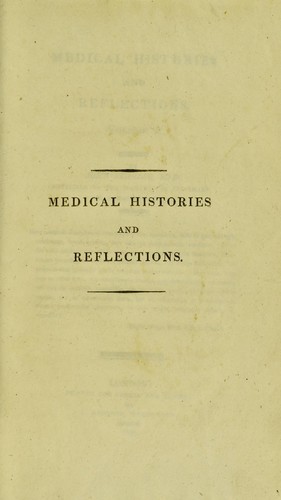 Medical histories and reflections