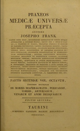 Praxeos medicae universae praecepta