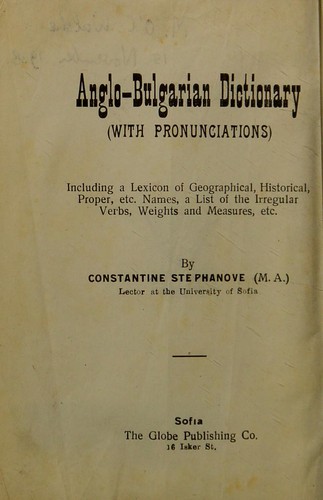 Dictionary of the English and Italian languages for general use