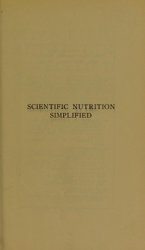 Scientific nutrition simplified