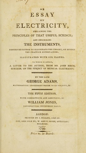 An essay on electricity