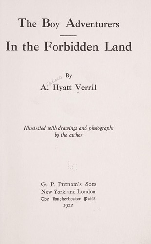 The boy adventurers in the forbidden land
