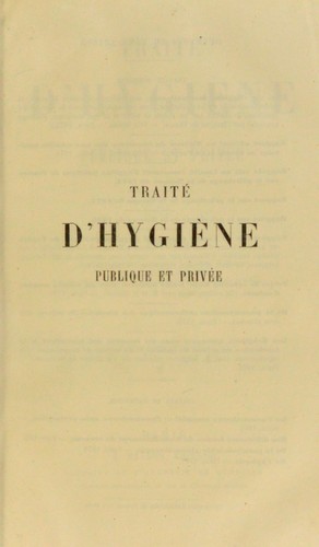 Trait©♭ d'hygi©·ne publique et priv©♭e