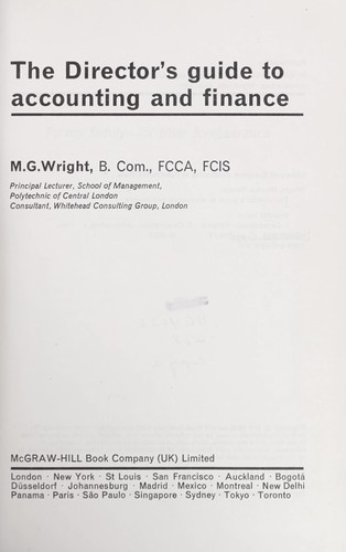 The director's guide to accounting and finance