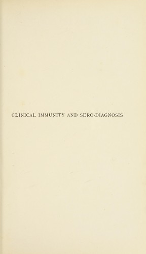 Clinical immunity and sero-diagnosis