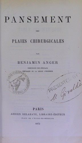 Pansement des plaies chirurgicales