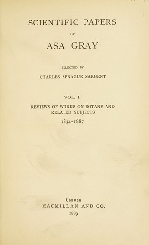 Scientific papers of Asa Gray