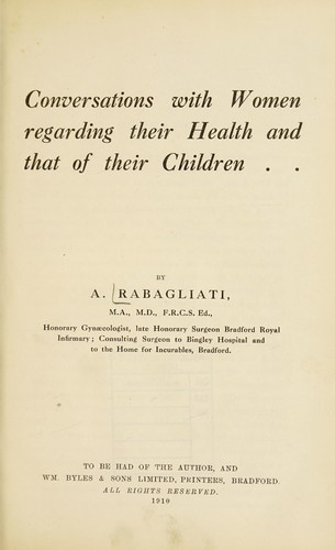 Conversations with women regarding their health and that of their children