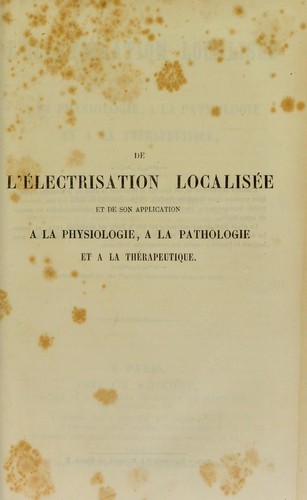 De l'©♭lectrisation localis©♭e