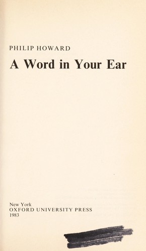 A word in your ear
