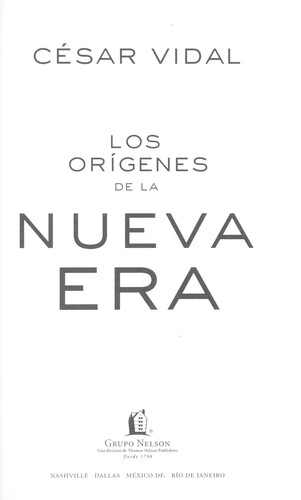 Los orígenes de la Nueva Era