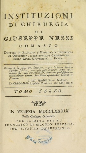 Instituzioni di chirurgia