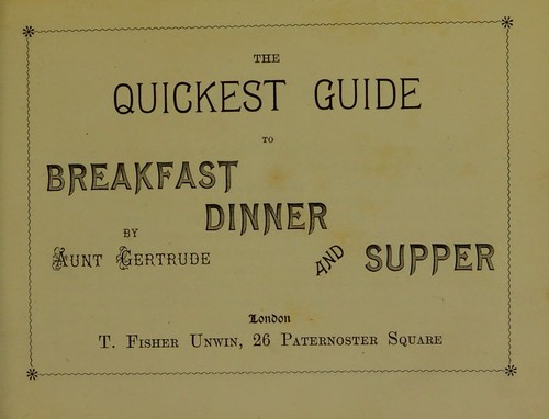 The quickest guide to breakfast, dinner and supper