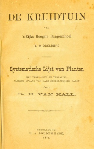 Systematische lijst van planten