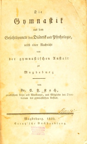 Die Gymnastik aus dem Gesichtspuncte der Di©Þtetik und Psychologie