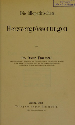 Vorlesungen ©ơber die Krankheiten des Herzens