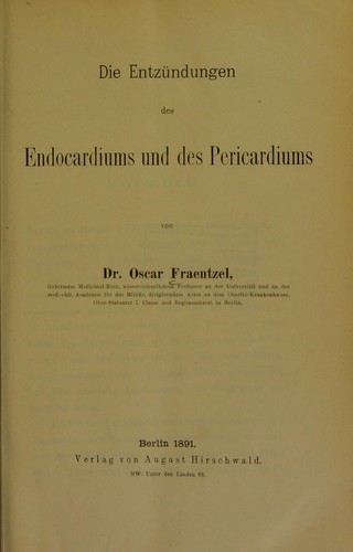 Vorlesungen ©ơber die Krankheiten des Herzens