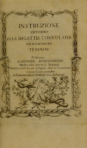 Instruzione intorno alla malattia convulsiva denominata tetanos