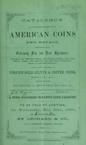 Catalogue of a valuable collection of American coins and medals ...