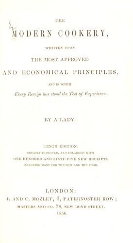 The modern cookery