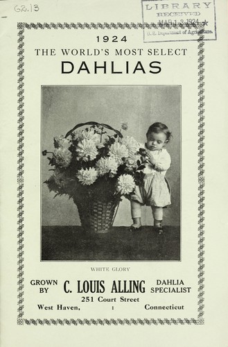 1924 the world's most select dahlias
