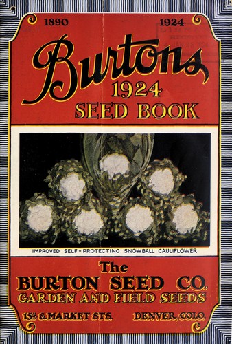 Burtons 1924 seed book