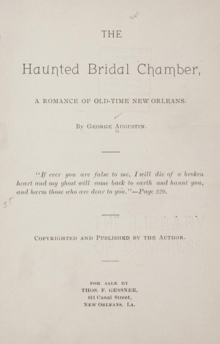 The haunted bridal chamber