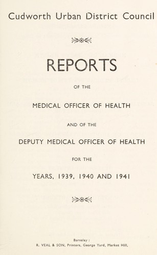 [Report 1939 - 1941]