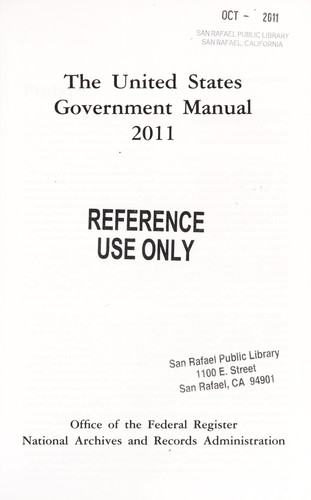 The United States government manual, 2011
