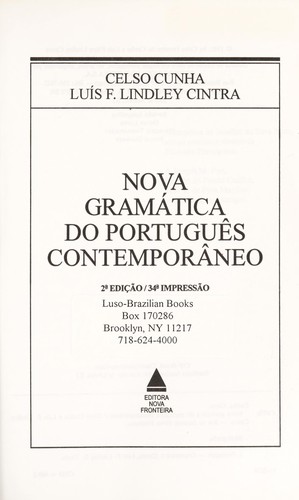 Nova grama tica do portugue s contempora neo