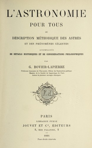 L'astronomie pour tous