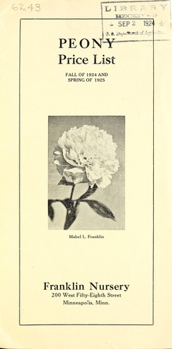 Peony price list