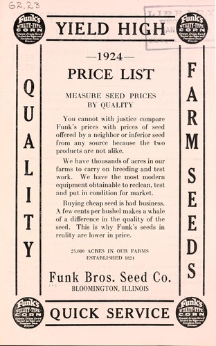 1924 price list