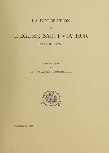 La décoration de l'Église Saint-Viateur d'outrement