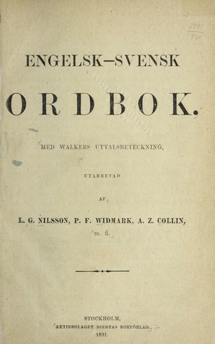 Engelsk-svensk ordbok