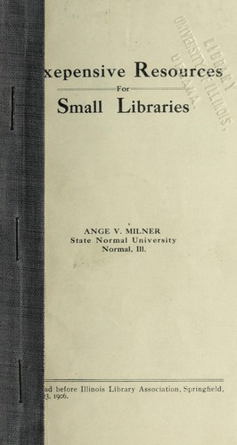 Inexpensive resources for small libraries