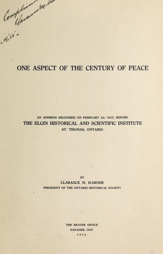One aspect of the century of peace