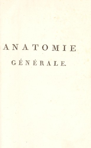 Anatomie g©♭n©♭rale, appliqu©♭e ©  la physiologie et ©  la m©♭decine