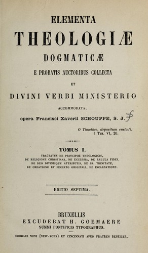 Elementa theologiae dogmaticae