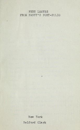 Fern leaves from Fanny's port-folio