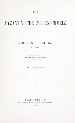 Der byzantinische Zellenschmelz