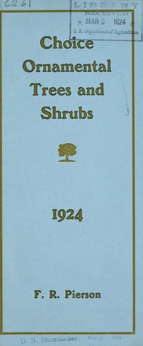Choice ornamental trees and shrubs
