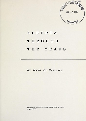 Alberta through the years