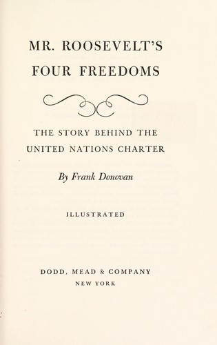Mr. Roosevelt's four freedoms