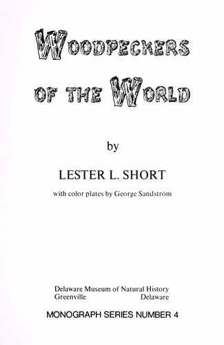 Woodpeckers of the world