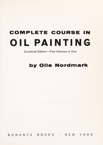 Course in beginning oil painting