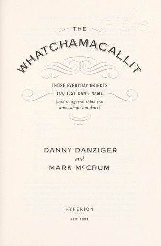 The whatchamacallit