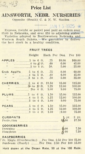 Price list