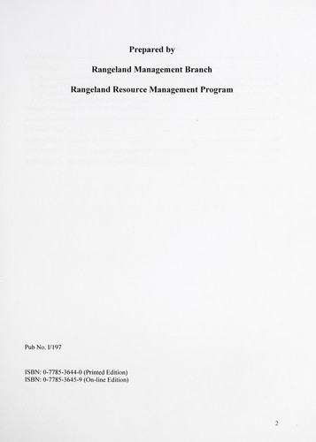 Methodology for calculating carrying and grazing capacity on public rangelands