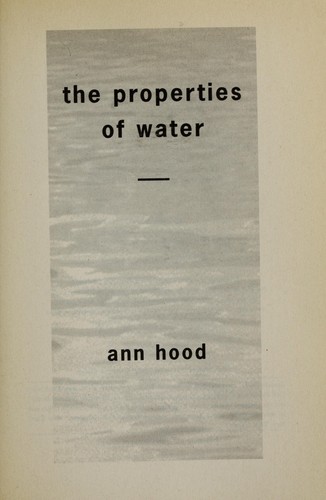 The properties of water
